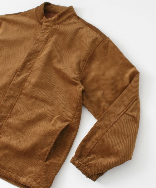 URBAN RESEARCH ROSSO MEN（アーバンリサーチロッソメン）の「ZIPスタンドカラーコーデュロイジャケット『セットアップ対応』（ブルゾン・メンズ・ブラウン/ネイビー/ブラック・MEDIUM/LARGE）」の18枚目の写真