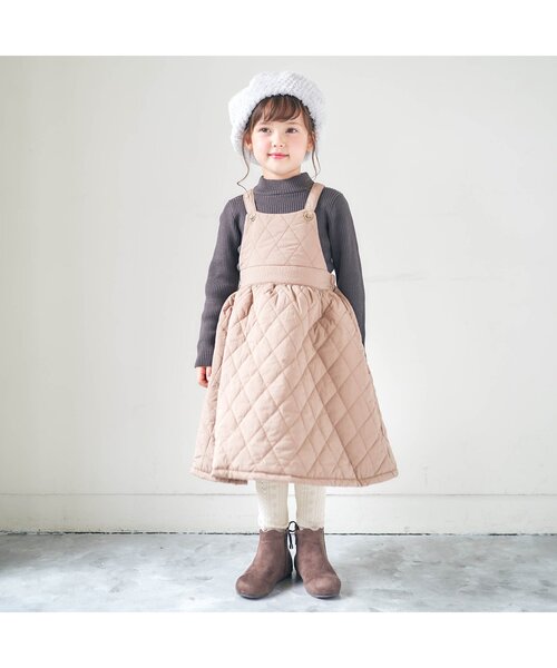 apres les cours（アプレレクール）の「ジャガードお花柄レギンス（レギンス/スパッツ・キッズ・ネイビー/アイボリー/ベージュ・120/90/140/100/110）」の10枚目の写真