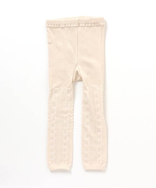 apres les cours（アプレレクール）の「ジャガードお花柄レギンス（レギンス/スパッツ・キッズ・ネイビー/アイボリー/ベージュ・120/90/140/100/110）」の14枚目の写真