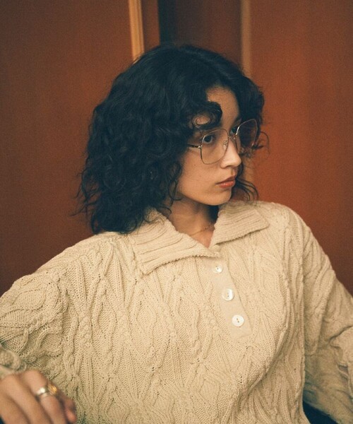 MATURED（マチュアード）の「【MATURED(マチュアード)】ケーブルショートニット（ニット/セーター・レディース・ベージュ・FREE）」の9枚目の写真