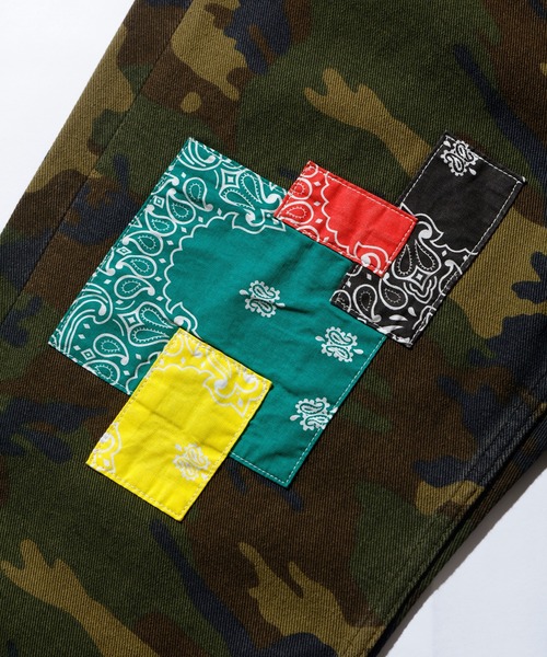 XLARGE（エクストララージ）の「PATCH WORK 5 POCKET PANTS（その他パンツ・メンズ・インディゴブルー/カモフラージュ・32inch/30inch/34inch/36inch）」の14枚目の写真