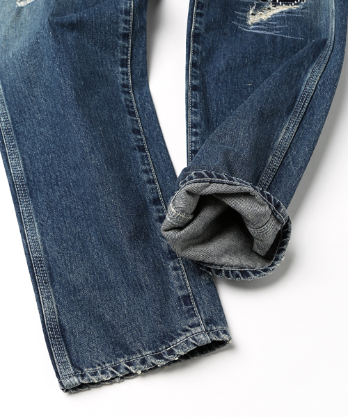 UNITED ARROWS & SONS（ユナイテッドアローズアンドサンズ）の「SONS(サンズ） SASHIKO DENIM（デニムパンツ・メンズ・ネイビー・LARGE/MEDIUM）」の6枚目の写真