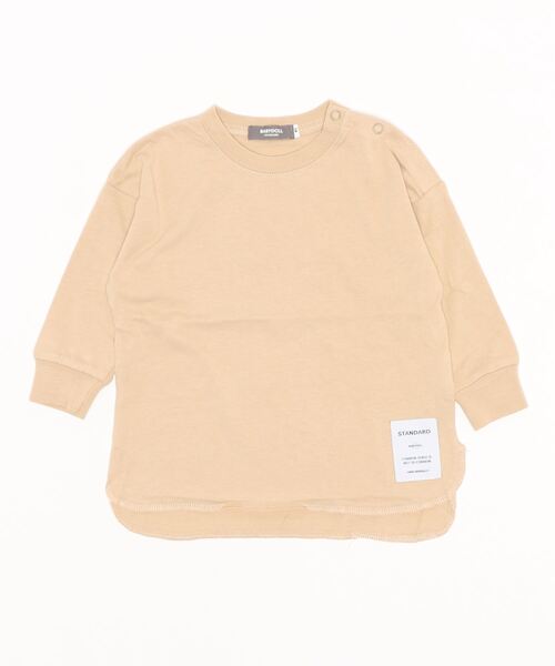 BABYDOLL（ベビードール）の「WEB チュニック ロンT 6015K（Tシャツ/カットソー・キッズ・チェリーピンク/ブラック/オフホワイト/パープル/ブラウン/ベージュ・110cm/140cm/80ｃｍ/130cm/90cm/150cm/120cm/100cm）」の4枚目の写真