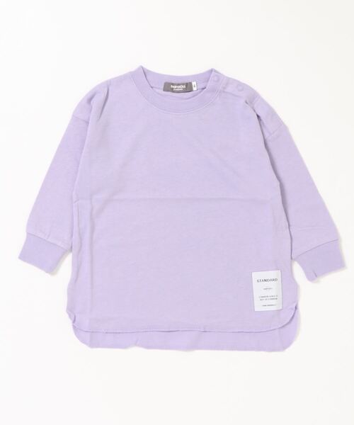 BABYDOLL（ベビードール）の「WEB チュニック ロンT 6015K（Tシャツ/カットソー・キッズ・チェリーピンク/ブラック/オフホワイト/パープル/ブラウン/ベージュ・110cm/140cm/80ｃｍ/130cm/90cm/150cm/120cm/100cm）」の12枚目の写真