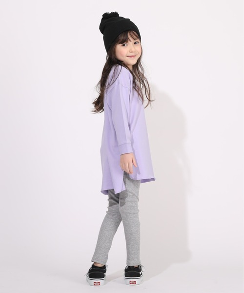 BABYDOLL（ベビードール）の「WEB チュニック ロンT 6015K（Tシャツ/カットソー・キッズ・チェリーピンク/ブラック/オフホワイト/パープル/ブラウン/ベージュ・110cm/140cm/80ｃｍ/130cm/90cm/150cm/120cm/100cm）」の15枚目の写真