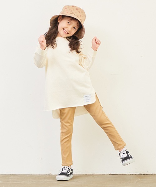 BABYDOLL（ベビードール）の「WEB チュニック ロンT 6015K（Tシャツ/カットソー・キッズ・チェリーピンク/ブラック/オフホワイト/パープル/ブラウン/ベージュ・110cm/140cm/80ｃｍ/130cm/90cm/150cm/120cm/100cm）」の19枚目の写真