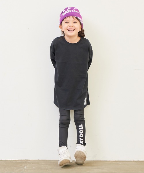 BABYDOLL（ベビードール）の「WEB チュニック ロンT 6015K（Tシャツ/カットソー・キッズ・チェリーピンク/ブラック/オフホワイト/パープル/ブラウン/ベージュ・110cm/140cm/80ｃｍ/130cm/90cm/150cm/120cm/100cm）」の22枚目の写真