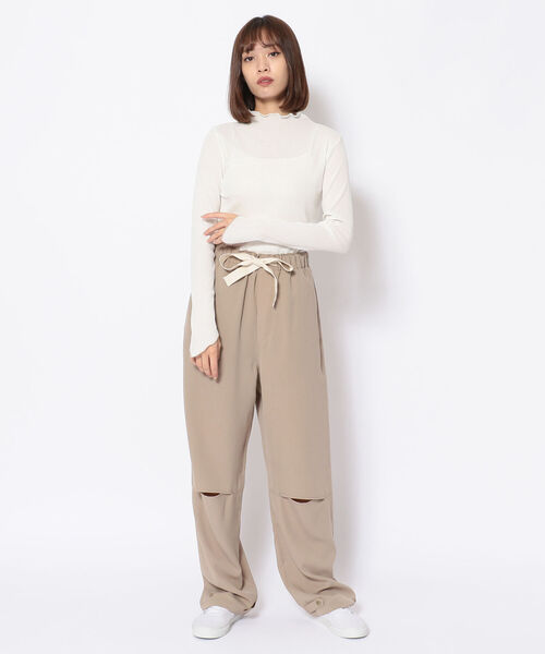 Toironier（トワロニエ）の「Toironier(トワロニエ )  リラックスパンツ RELAX TWILL PANTS（その他パンツ・レディース・ベージュ/オリーブ・1/2）」の18枚目の写真