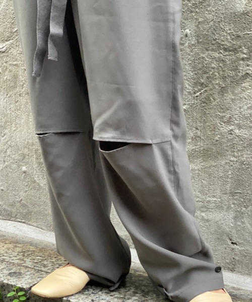 Toironier（トワロニエ）の「Toironier(トワロニエ )  リラックスパンツ RELAX TWILL PANTS（その他パンツ・レディース・ベージュ/オリーブ・1/2）」の7枚目の写真