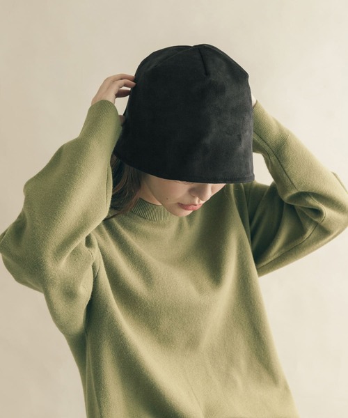 SMELLY（スメリー）の「スエードバケットハット∴（ハット・レディース・ブラック・-）」の3枚目の写真