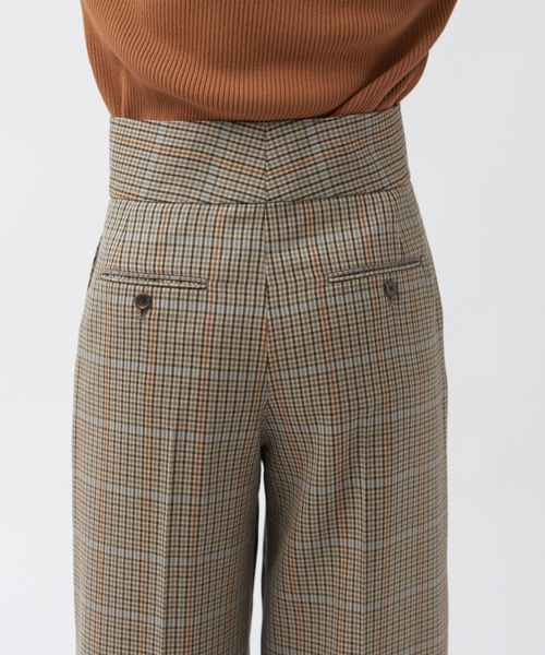 qualite(カリテ)の「チェックハイウエストストレートワイドパンツ(その他パンツ・レディース・その他・40/38/36)」の9枚目の写真