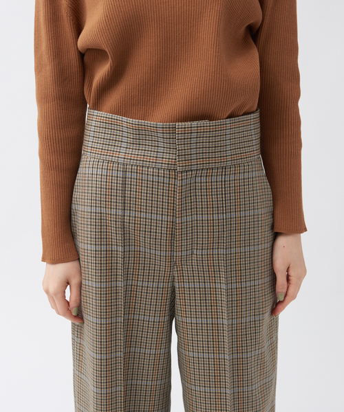 qualite(カリテ)の「チェックハイウエストストレートワイドパンツ(その他パンツ・レディース・その他・40/38/36)」の7枚目の写真