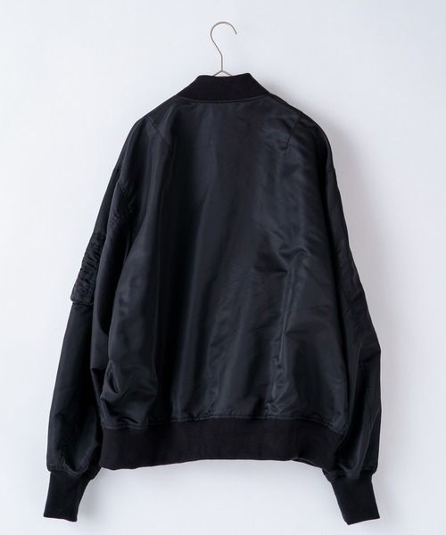 WHIMSIC（ウィムジック）の「【WHIMSIC】MA-1リバーシブルフライトジャケット（MA-1・レディース・ブラック/オリーブ・FREE）」の7枚目の写真