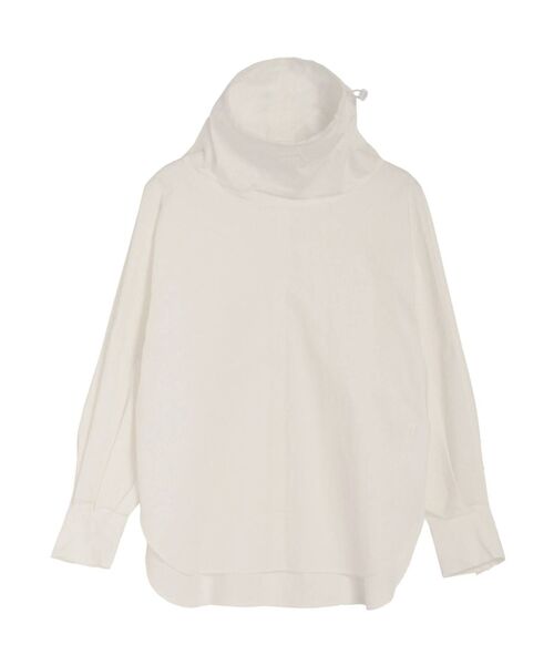 ELENDEEK（エレンディーク）の「ドロストリングカラーブラウス（シャツ/ブラウス・レディース・オフホワイト/ブラック/ラベンダー/その他1・FREE）」の2枚目の写真