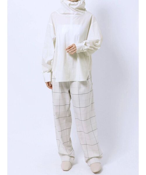 ELENDEEK（エレンディーク）の「ドロストリングカラーブラウス（シャツ/ブラウス・レディース・オフホワイト/ブラック/ラベンダー/その他1・FREE）」の8枚目の写真