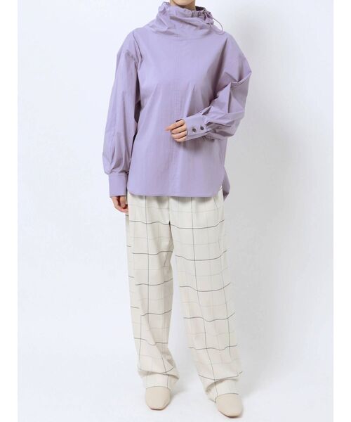 ELENDEEK（エレンディーク）の「ドロストリングカラーブラウス（シャツ/ブラウス・レディース・オフホワイト/ブラック/ラベンダー/その他1・FREE）」の13枚目の写真