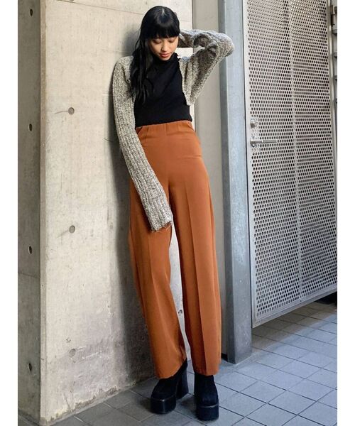 EMODA(エモダ)の「ドッキングフィットボレロニット(ニット/セーター・レディース・ブラック/グレー/アイボリー・FREE)」の7枚目の写真