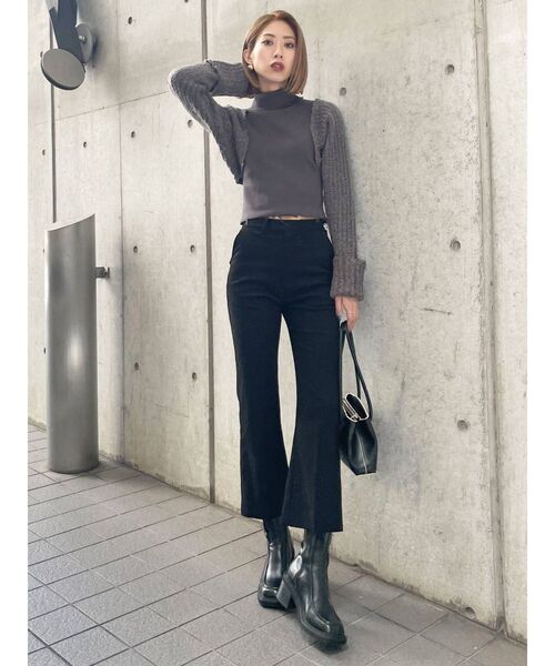 EMODA(エモダ)の「ドッキングフィットボレロニット(ニット/セーター・レディース・ブラック/グレー/アイボリー・FREE)」の17枚目の写真