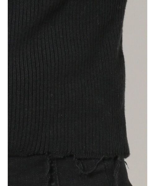 EMODA(エモダ)の「ドッキングフィットボレロニット(ニット/セーター・レディース・ブラック/グレー/アイボリー・FREE)」の9枚目の写真