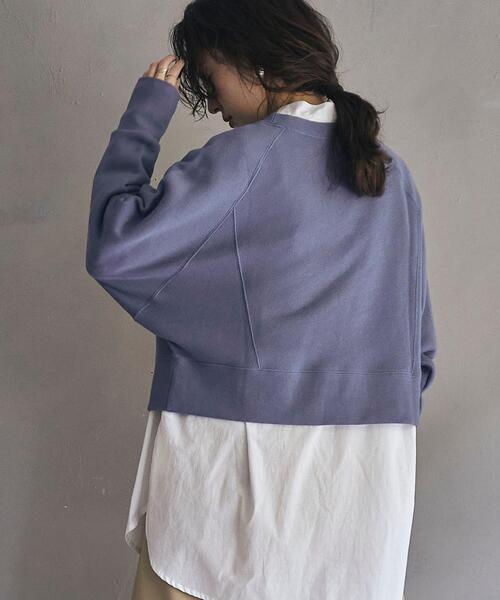 coen(コーエン)の「ループ裏毛カレッジロゴスウェット(スウェット・レディース・ネイビー/グレー/モカ・L/M)」の6枚目の写真