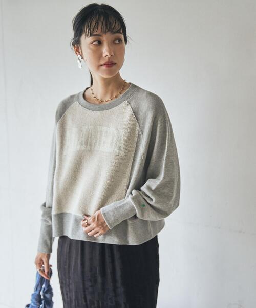 coen(コーエン)の「ループ裏毛カレッジロゴスウェット(スウェット・レディース・ネイビー/グレー/モカ・L/M)」の8枚目の写真