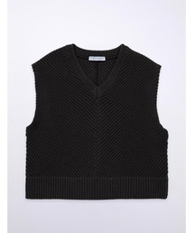 MR.GENTLEMAN | V-NECK SHOT KNIT VEST(ベスト)