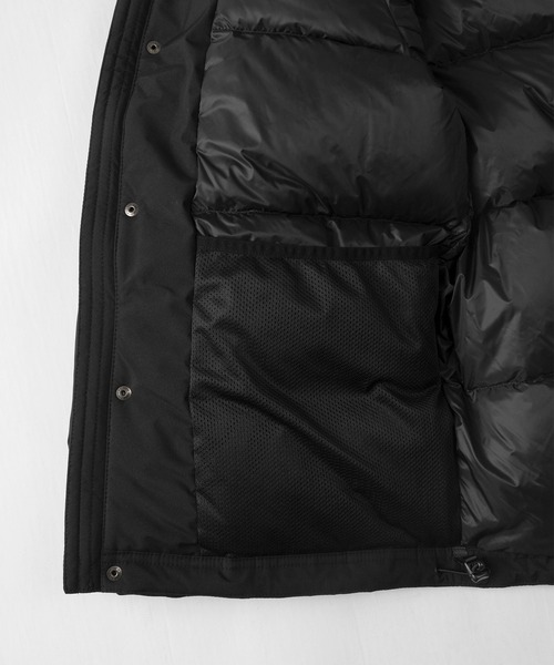 make a ray!（メイク ア レイ！）の「ALL WEATHER-TEX ボリュームネック ダウンパーカー/ダウンジャケット/高機能生地/耐水圧10000㎜（ダウンジャケット/コート・メンズ・ブラック/ベージュ/カーキ・M/L/XL）」の8枚目の写真