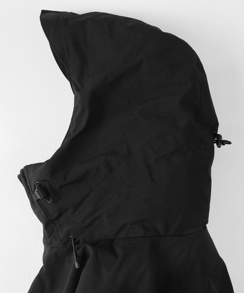 make a ray!（メイク ア レイ！）の「ALL WEATHER-TEX ボリュームネック ダウンパーカー/ダウンジャケット/高機能生地/耐水圧10000㎜（ダウンジャケット/コート・メンズ・ブラック/ベージュ/カーキ・M/L/XL）」の12枚目の写真