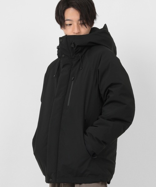 make a ray!（メイク ア レイ！）の「ALL WEATHER-TEX ボリュームネック ダウンパーカー/ダウンジャケット/高機能生地/耐水圧10000㎜（ダウンジャケット/コート・メンズ・ブラック/ベージュ/カーキ・M/L/XL）」の18枚目の写真