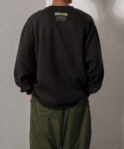 kutir（クティール）の「ロックキャット裏起毛スウェット（スウェット・メンズ・チャコールグレー/パープル/グリーン/イエロー・MEDIUM/LARGE）」の16枚目の写真