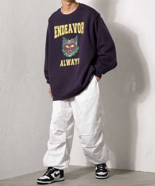 kutir（クティール）の「ロックキャット裏起毛スウェット（スウェット・メンズ・チャコールグレー/パープル/グリーン/イエロー・MEDIUM/LARGE）」の22枚目の写真