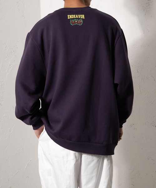 kutir（クティール）の「ロックキャット裏起毛スウェット（スウェット・メンズ・チャコールグレー/パープル/グリーン/イエロー・MEDIUM/LARGE）」の15枚目の写真