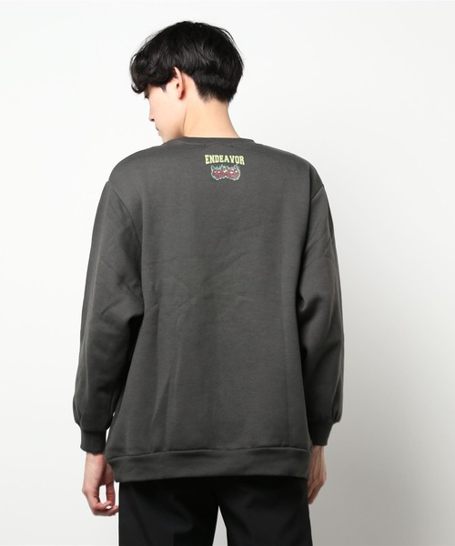 kutir（クティール）の「ロックキャット裏起毛スウェット（スウェット・メンズ・チャコールグレー/パープル/グリーン/イエロー・MEDIUM/LARGE）」の13枚目の写真