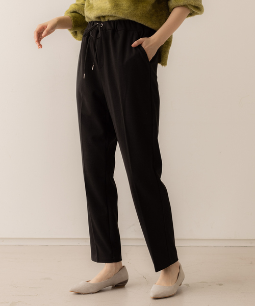 abahouse mavie（アバハウスマヴィ）の「ジャージーパンツ（その他パンツ・レディース・ブラック/エンジ/アイボリー・36/38）」の3枚目の写真