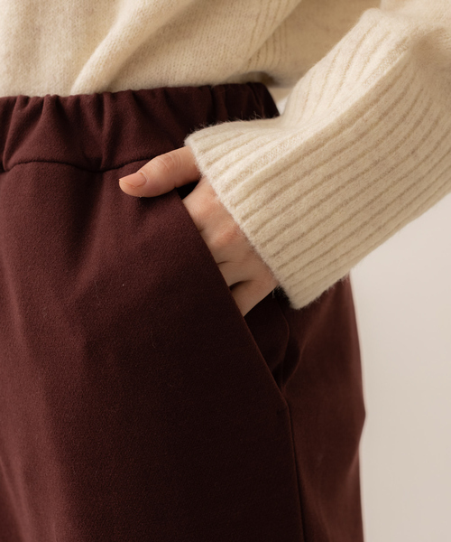 abahouse mavie（アバハウスマヴィ）の「ジャージーパンツ（その他パンツ・レディース・ブラック/エンジ/アイボリー・36/38）」の7枚目の写真