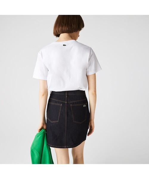LACOSTE(ラコステ)の「デニムショートスカート(スカート・レディース・ダークインディゴブルー・40/38/36/34)」の3枚目の写真