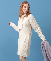 DEICY | ケーブルニットセットアップ(ワンピース)