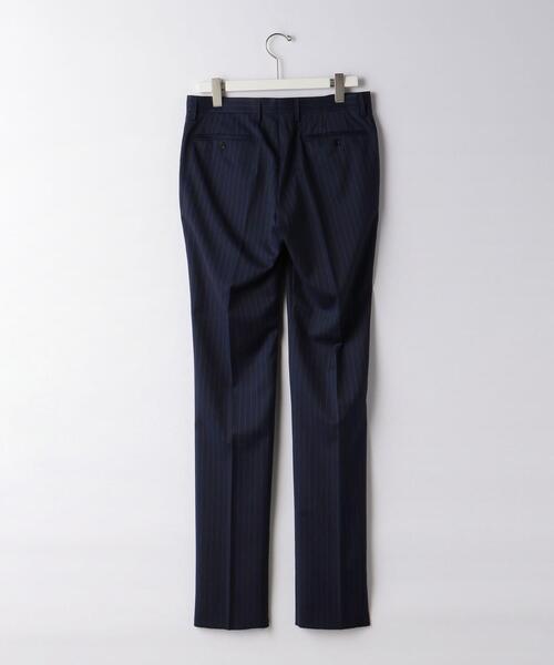 green label relaxing（グリーンレーベルリラクシング）の「＜CANONICO（カノニコ）＞ピンストライプ ノープリーツ スーツパンツ（スーツパンツ・メンズ・ネイビー/グレー・72cm/76ｃｍ/80ｃｍ/88ｃｍ/92cm/84ｃｍ）」の9枚目の写真