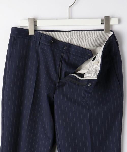 green label relaxing（グリーンレーベルリラクシング）の「＜CANONICO（カノニコ）＞ピンストライプ ノープリーツ スーツパンツ（スーツパンツ・メンズ・ネイビー/グレー・72cm/76ｃｍ/80ｃｍ/88ｃｍ/92cm/84ｃｍ）」の10枚目の写真