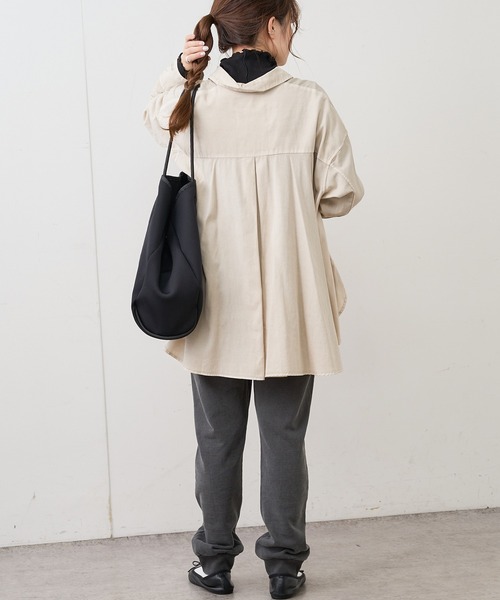 PUAL CE CIN(ピュアルセシン)の「製品染めプリント前あきブラウス(シャツ/ブラウス・レディース・ベージュ/スミクロ/ブルー/アイボリー/モカ・FREE)」の22枚目の写真