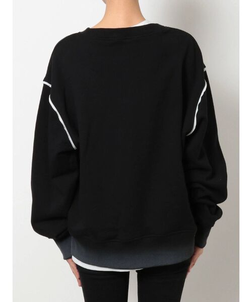 EMODA（エモダ）の「レイヤーダメージルーズプルオーバー（Tシャツ/カットソー・レディース・グレー/ブラック/ベージュ・FREE）」の12枚目の写真