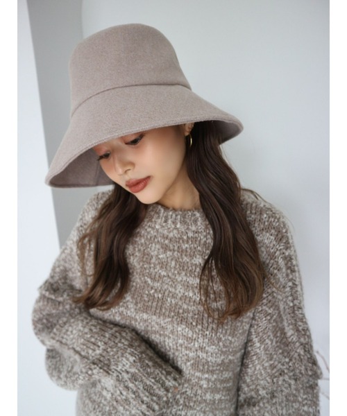 TRUNC（トランクエイティーエイト）の「Wool Bucket Hat（ハット・レディース・ブラウン/アイボリー/チャコールグレー・FREE）」の18枚目の写真