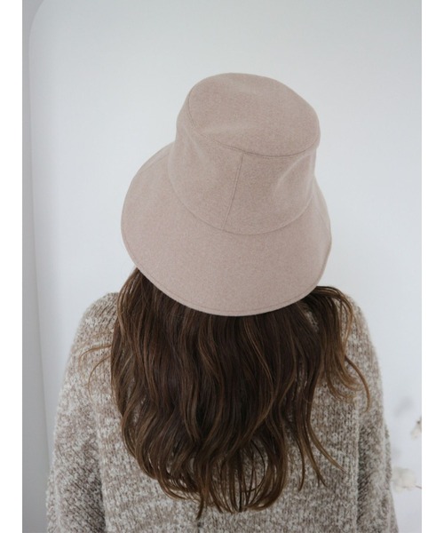 TRUNC（トランクエイティーエイト）の「Wool Bucket Hat（ハット・レディース・ブラウン/アイボリー/チャコールグレー・FREE）」の14枚目の写真
