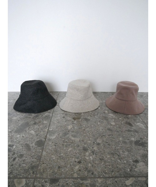 TRUNC（トランクエイティーエイト）の「Wool Bucket Hat（ハット・レディース・ブラウン/アイボリー/チャコールグレー・FREE）」の11枚目の写真