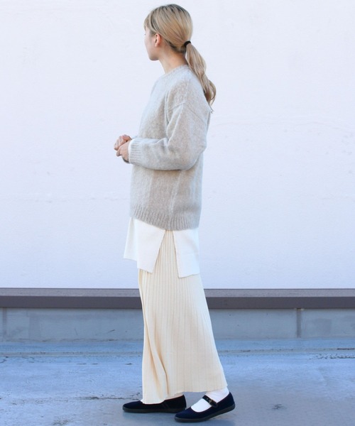 STEPS(ステップス)の「LAURENCE J.SMITH/ローレンス ジェイ スミス クルーセーター CREW SWEATER(ニット/セーター・レディース・パープル/イエロー/ナチュラル・34)」の10枚目の写真