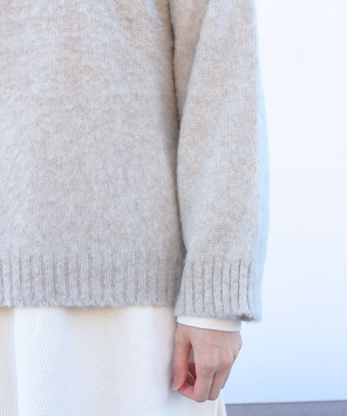 STEPS(ステップス)の「LAURENCE J.SMITH/ローレンス ジェイ スミス クルーセーター CREW SWEATER(ニット/セーター・レディース・パープル/イエロー/ナチュラル・34)」の12枚目の写真