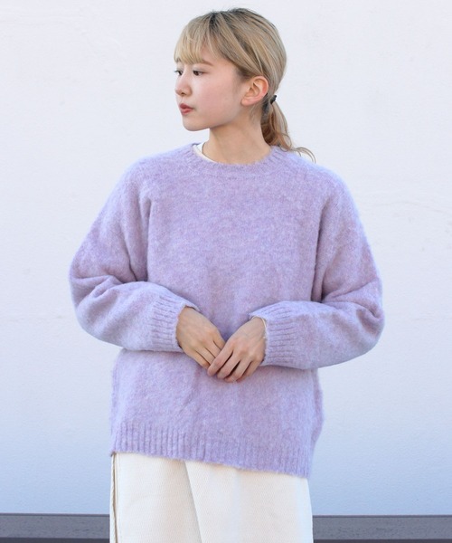 STEPS(ステップス)の「LAURENCE J.SMITH/ローレンス ジェイ スミス クルーセーター CREW SWEATER(ニット/セーター・レディース・パープル/イエロー/ナチュラル・34)」の15枚目の写真
