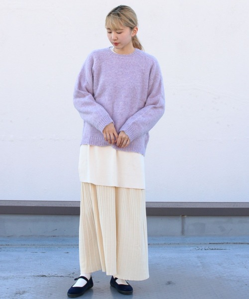 STEPS(ステップス)の「LAURENCE J.SMITH/ローレンス ジェイ スミス クルーセーター CREW SWEATER(ニット/セーター・レディース・パープル/イエロー/ナチュラル・34)」の16枚目の写真