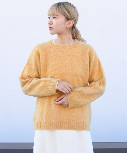 STEPS(ステップス)の「LAURENCE J.SMITH/ローレンス ジェイ スミス クルーセーター CREW SWEATER(ニット/セーター・レディース・パープル/イエロー/ナチュラル・34)」の18枚目の写真