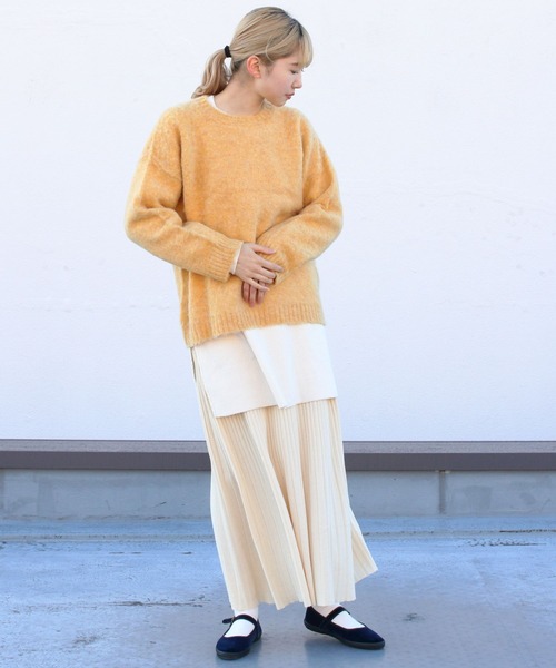 STEPS(ステップス)の「LAURENCE J.SMITH/ローレンス ジェイ スミス クルーセーター CREW SWEATER(ニット/セーター・レディース・パープル/イエロー/ナチュラル・34)」の19枚目の写真